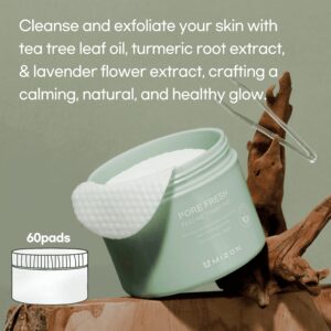 Toner Pad Pore Fresh Peeling with Tea Tree & Turmeric Extracts, Gentle Exfoliation & Deep Cleansing, All Skin Types, 60 Pads - Image 3