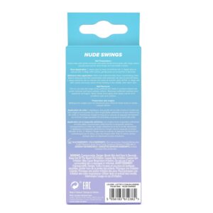 Lottie London x Chaun Legend Stay Press'd, Press on Nail Set, Neutral Nude Tips Coffin Shape, Nude Swings, 24 Nails - Image 10