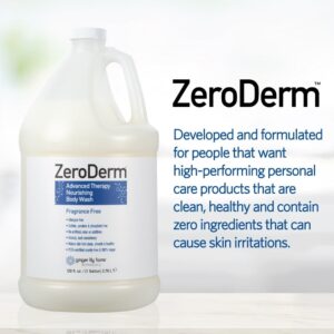 Ginger Lily Farms Botanicals ZeroDerm Advanced Therapy Nourishing Body Wash, 100% Vegan & Cruelty-Free, Fragrance Free, 1 Gallon (128 Fl. Oz.) Refill - Image 3