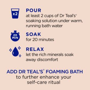 Dr Teal's Epsom Salt Magnesium Soak, Soothe & Comfort with Oat Milk & Argan Oil, 3 lbs - Image 4