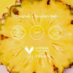 Raw Sugar Simply Body Wash, Pineapple + Maqui Berry + Coconut, 25 fl oz - Image 3