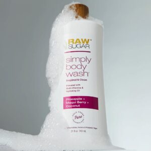 Raw Sugar Simply Body Wash, Pineapple + Maqui Berry + Coconut, 25 fl oz - Image 6