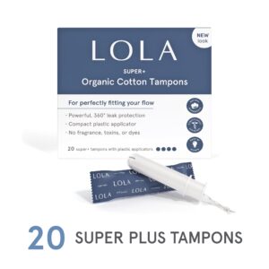 LOLA Super Plus Organic Tampons - 32 Count, Unscented, FSA/HSA Approved - Image 7