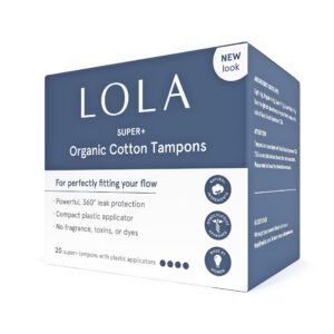 LOLA Super Plus Organic Tampons - 32 Count, Unscented, FSA/HSA Approved - Image 10