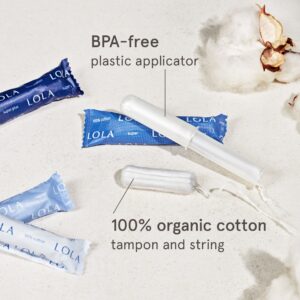 LOLA Super Plus Organic Tampons - 32 Count, Unscented, FSA/HSA Approved - Image 11