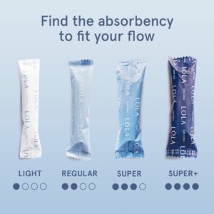 LOLA Super Plus Organic Tampons - 32 Count, Unscented, FSA/HSA Approved - Image 13
