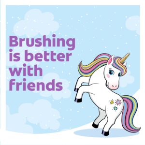 Colgate Kids Toothbrush Set with Toothpaste, Unicorn Gift Set, 4 Piece Set - Image 3