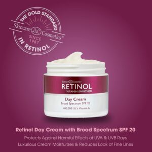 Retinol Skincare LdeL Cosmetics Day Cream Broad Spectrum SPF 20 Moisturizes & Reduces Look of Fine Lines – Provides Protection From Daily Sun Exposure - 1.7 Oz. - Image 3