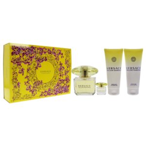 Versace Yellow Diamond, 4 Piece Gift Set for Women - Image 3