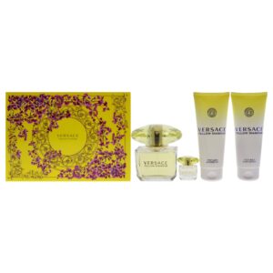 Versace Yellow Diamond, 4 Piece Gift Set for Women - Image 4