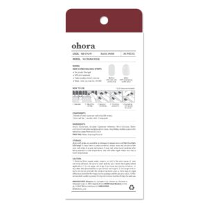 Ohora Semi-Cured Gel Nail Kit, Cream Rose, 30 Count - Image 6