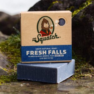 Dr. Squatch Men's Soap Variety 4 Pack - Men's Natural Bar Soap - Coconut Castaway, Alpine Sage, Fresh Falls, Eucalyptus Greek Yogurt - Image 3