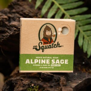 Dr. Squatch Men's Soap Variety 4 Pack - Men's Natural Bar Soap - Coconut Castaway, Alpine Sage, Fresh Falls, Eucalyptus Greek Yogurt - Image 6
