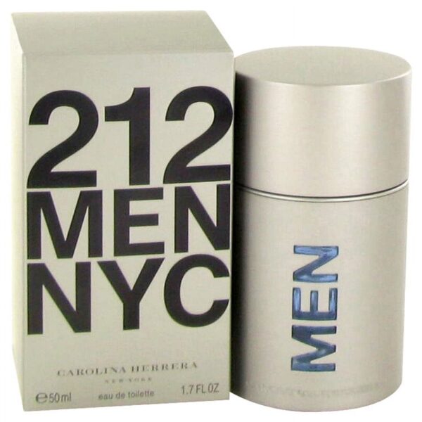 Carolina Herrera 212 Men NYC Eau De Toilette Spray, Cologne for Men, 1.7 Oz