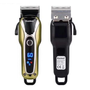 KEMEI Cordless Hair Clippers for Men with LED Display Hair Cut Grooming Kit Trimmer Machine, KM-1990 - Image 3