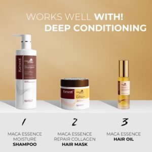 Karseell Collagen Hair Treatment Deep Repair Conditioning, Hair mask Shampoo and Argan Oil Set for Dry Damaged Hair All Hair Types 16.9floz + 16.9floz + 1.69floz - Image 6
