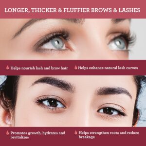 GuruNanda Natural Eyelash Enhance Serum with Dropper & Brush - 2 oz - Image 5