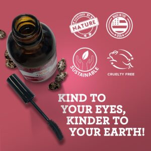 GuruNanda Natural Eyelash Enhance Serum with Dropper & Brush - 2 oz - Image 6