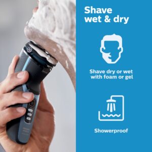 Philips Norelco Shaver 3500, Rechargeable Wet & Dry Electric Shaver with Pop-Up Trimmer and Storage Pouch, S3212/82 - Image 3