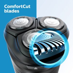 Philips Norelco Shaver 3500, Rechargeable Wet & Dry Electric Shaver with Pop-Up Trimmer and Storage Pouch, S3212/82 - Image 6