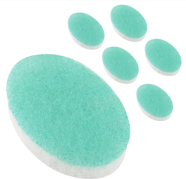 Impresa 6-Pack Double Sided Body Sponge – Buff Puff Style Exfoliating Pads