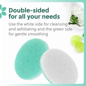 Impresa 6-Pack Double Sided Body Sponge – Buff Puff Style Exfoliating Pads
