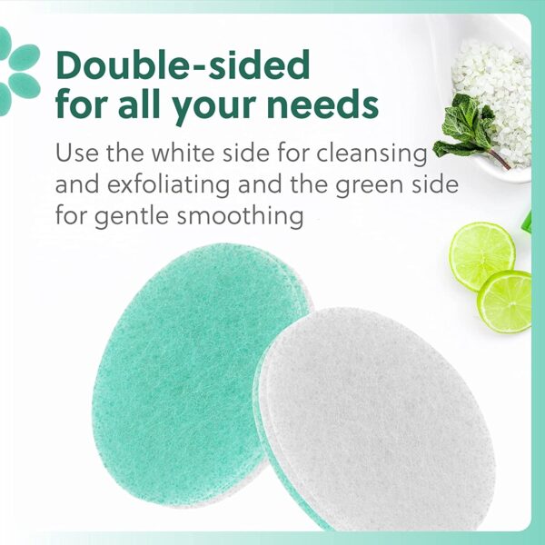 Impresa 6-Pack Double Sided Body Sponge – Buff Puff Style Exfoliating Pads