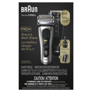 Braun Series 9 PRO+ Electric Shaver, 6in1 SmartCare Center & PowerCase, 9577cc Silver - Image 9