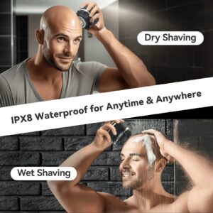 MAXT Head Shavers for Bald Men, Upgraded Single Head Magnetic Electric Razor, Wet/Dry Shaving Razor with LED Display - Image 2