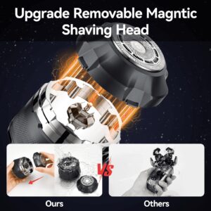 MAXT Head Shavers for Bald Men, Upgraded Single Head Magnetic Electric Razor, Wet/Dry Shaving Razor with LED Display - Image 3