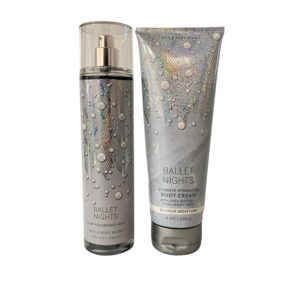Bath & Body Works Ballet Nights Fragrance Mist & Body Cream Set