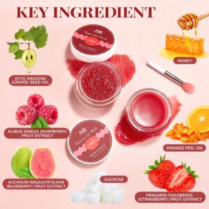 ANAiRUi Stunning Color Hydrating Frost Lip Sleeping Masks with Vitamin C, Strawberries - Image 6