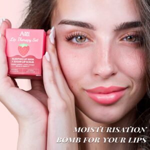 ANAiRUi Stunning Color Hydrating Frost Lip Sleeping Masks with Vitamin C, Strawberries - Image 7