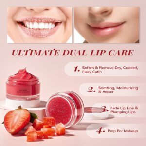 ANAiRUi Stunning Color Hydrating Frost Lip Sleeping Masks with Vitamin C, Strawberries - Image 10