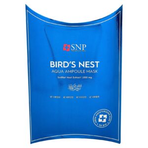 SNP Bird's Nest, Aqua Ampoule Beauty Mask , 10 Sheet Masks, 0.84 fl oz (25 ml) - Image 3