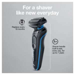 Braun Series 5 5018s Rechargeable Wet Dry Men's Electric Shaver with Charging Stand - Image 7