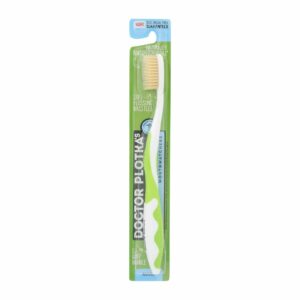 Doctor Plotkas Mouth Watchers Antimicrobial Soft Bristle Adult Toothbrush Green, 1 Ea - Image 4