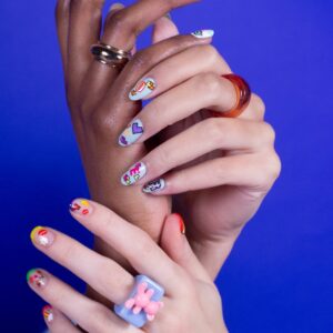 Lottie London Stick To It, Glossy Nail Sticker, Abstract, Up To 200 Stickers - Image 3