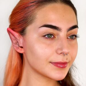 Graftobian Elf Ear Complete Makeup Kit - Elf Ears with Spirit Gum Adhesive and Skin Tone Makeup - for Cosplay, Halloween Costumes, & Theater - Full Color Instructions - Image 3