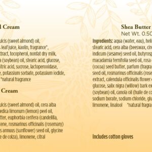 Burt's Bees Hand Repair Gift Set, 3 Hand Creams plus Gloves Almond Milk Hand Cream, Lemon Butter Cuticle Cream, Shea Butter Hand Repair Cream - Image 6