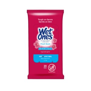 Wet Ones Antibacterial Fresh Scent Hand Wipes 20 Ct Travel Pouch, Pack of 10 (200 Wipes Total), Hypoallergenic, Kills Germs, Leaves Hands Feeling Clean - Image 8