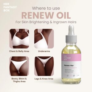 Her Fantasy Box | Renew Her - Natural Rejuvenating Oil for Dark Spots and Ingrown Hair - Image 4