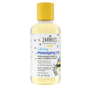 Zarbee's Baby Calming Massage Oil, Lavender & Chamomile, 4 fl oz - Image 10