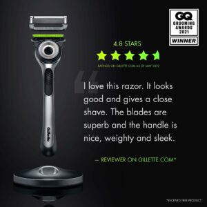 Gillette Labs with Exfoliating Bar Men's Razor - 1 Handle, 3 Blade Refills and Travel Case - Image 9