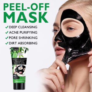 Blackhead Remover Mask, Activated Charcoal Peel-off Mask, Facial Mask Purifying and Deep Cleansing for All Skin Types, 120ML/8.9 OZ - Image 6