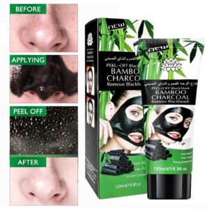 Blackhead Remover Mask, Activated Charcoal Peel-off Mask, Facial Mask Purifying and Deep Cleansing for All Skin Types, 120ML/8.9 OZ - Image 7