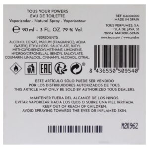 Tous Ladies Your Powers EDT Spray 3 oz Fragrances 8436550509540 - Image 6