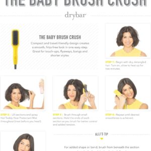 Drybar The Baby Brush Crush Mini Heated Straightening Hair Brush - Image 5