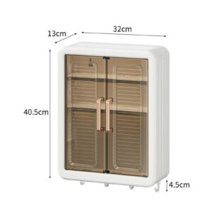 DOMELAY Bathroom Makeup Organizer Storage Rack Wall Mounted Hanging Storage Holder Cosmetics Organizer for Bathroom Accessories Decor - Image 9
