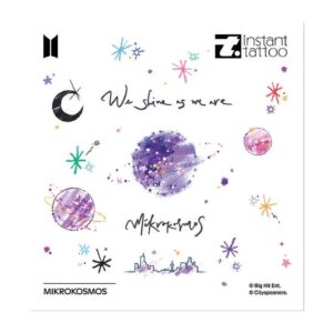 BTS (instant tattoo) Mikrokosmos Tattoo (Official Merchandise)